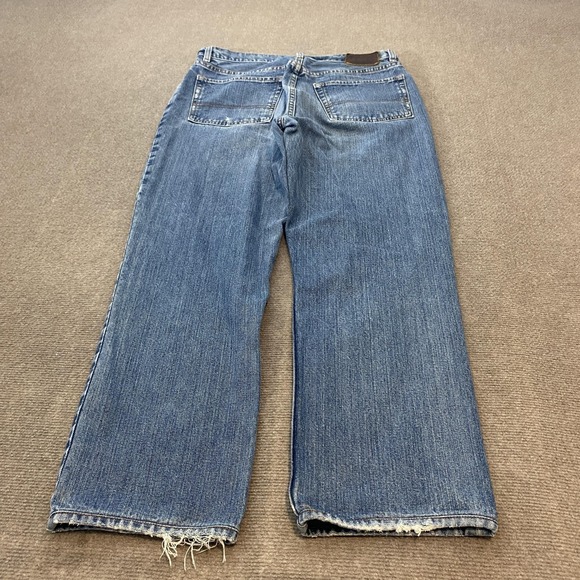 Polo Ralph Lauren Jeans Mens 32 Fits 31x27 Hemmed Distressed Baggy Denim Vintage - Picture 4 of 12